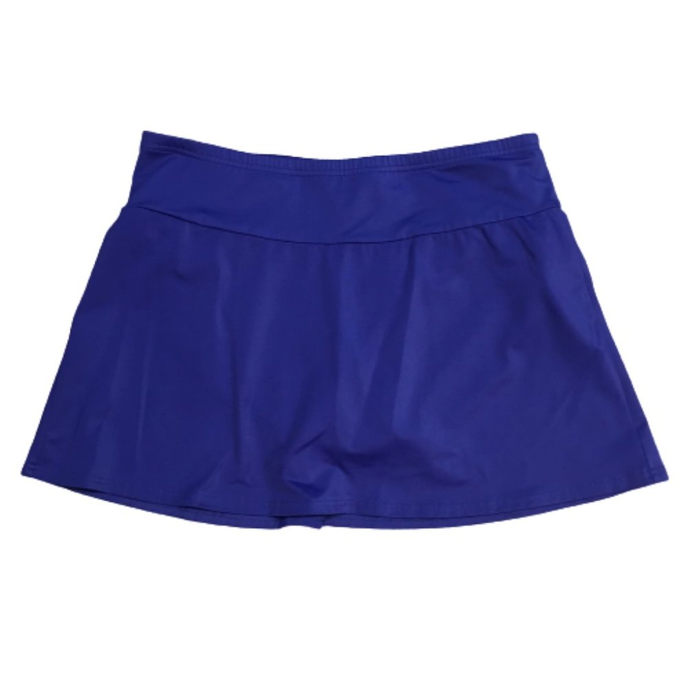 Lands' End Tummy Control Skirt Swim Bikini Bottom